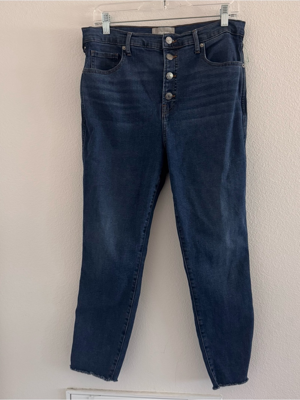 Everlane Button Fly Ankle Jeans with‎ Raw Hem Size: 31